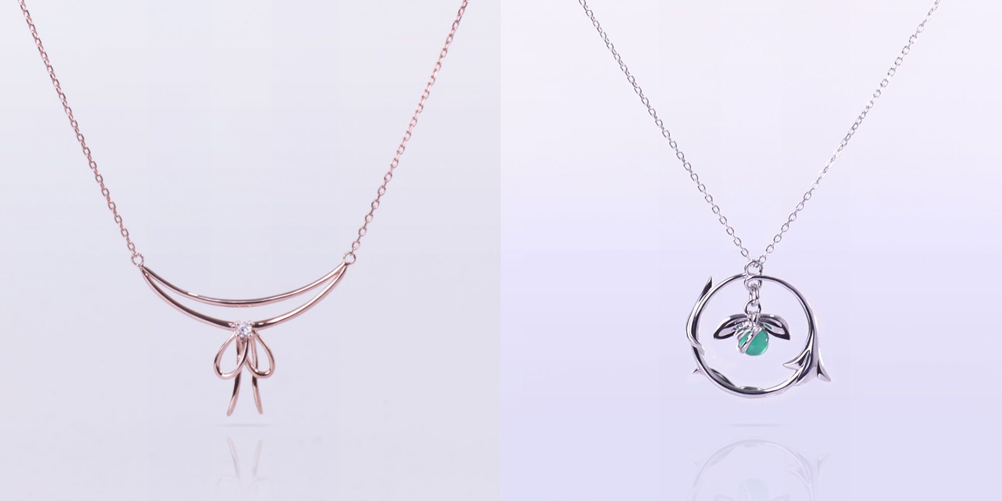 [Pre-Order] FINAL FANTASY VII Silver Pendant Necklace Aerith Ribbon/Flower Ver.