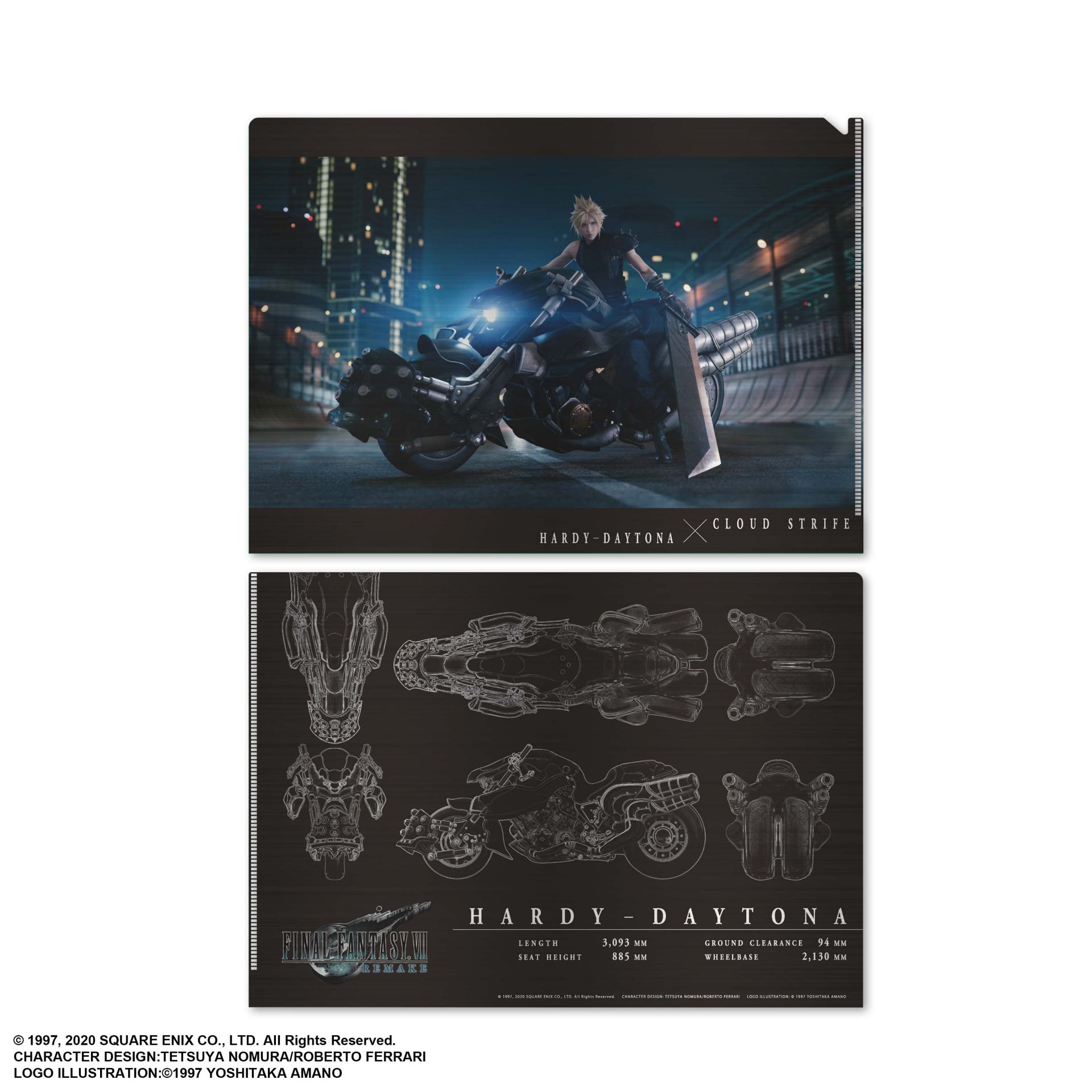 [Pre-Order] FINAL FANTASY VII REMAKE Metallic File: Cloud Strife & Hardy-Daytona