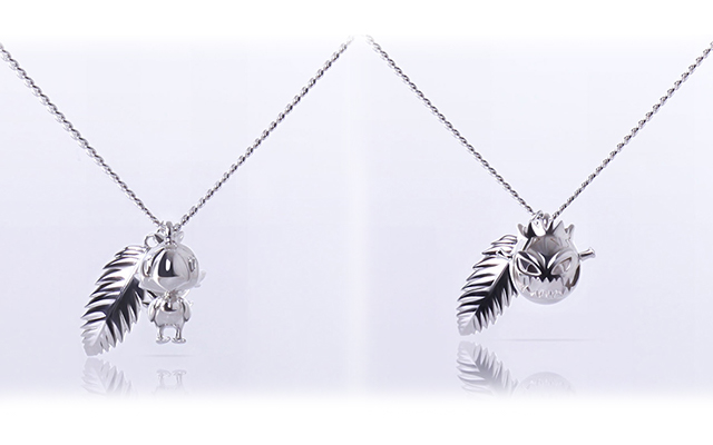 [Pre-Order] FINAL FANTASY VII REMAKE Silver Necklace Chocobo & Bomb