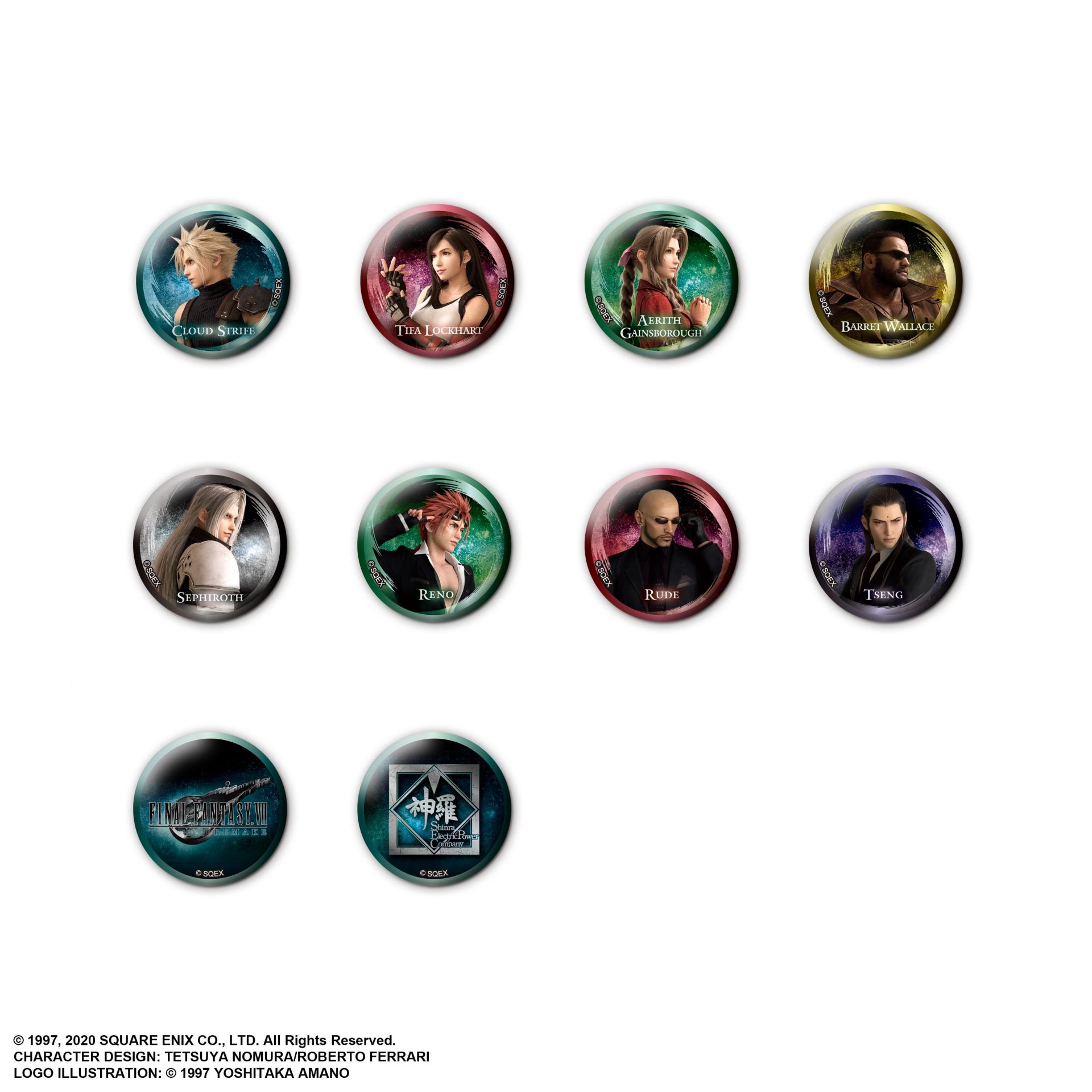 [Pre-Order] FINAL FANTASY VII REMAKE Pin Badge Collection (Blind Box Display)