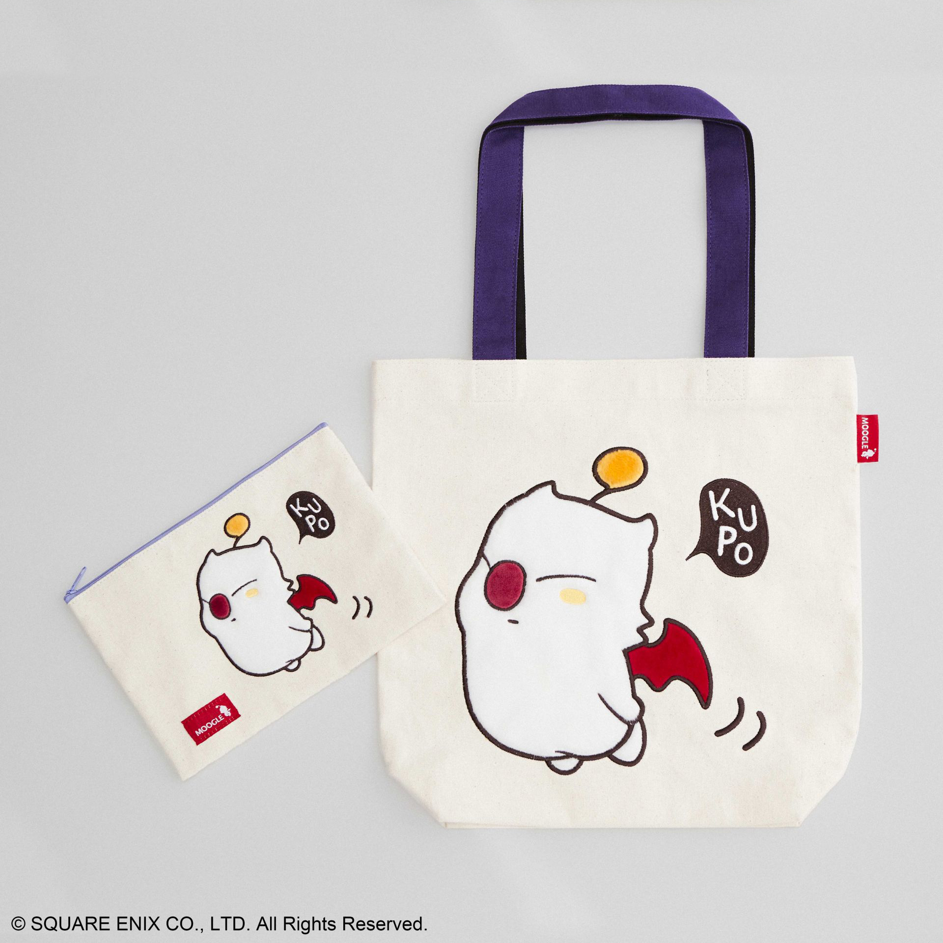 [Pre-Order] FINAL FANTASY Fluffy Fluffy Pouch & Tote Bag - Moogle