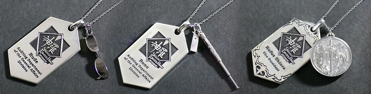 [Pre-Order] FINAL FANTASY VII REMAKE™ Silver Dog Tag - Rude, Reno & Rufus Shinra