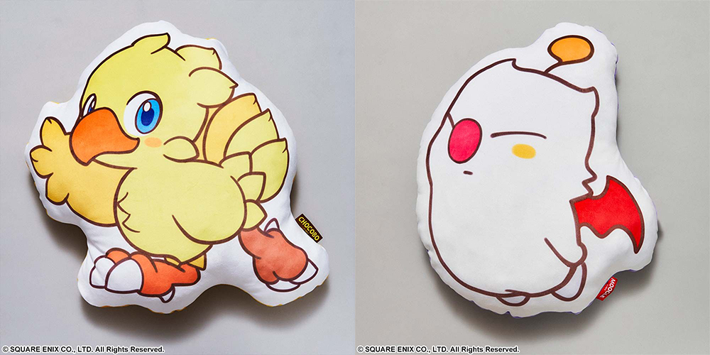 [Pre-Order] FINAL FANTASY Fluffy Fluffy Die-Cut Cushion - Chocobo / Moogle