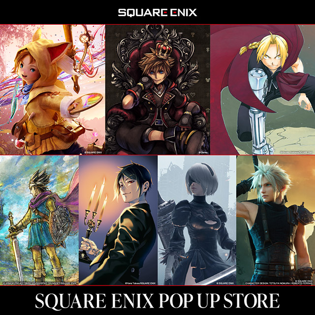 SQUARE ENIX POP UP STORE 札幌・広島・福岡PARCOでの開催日程が決定！